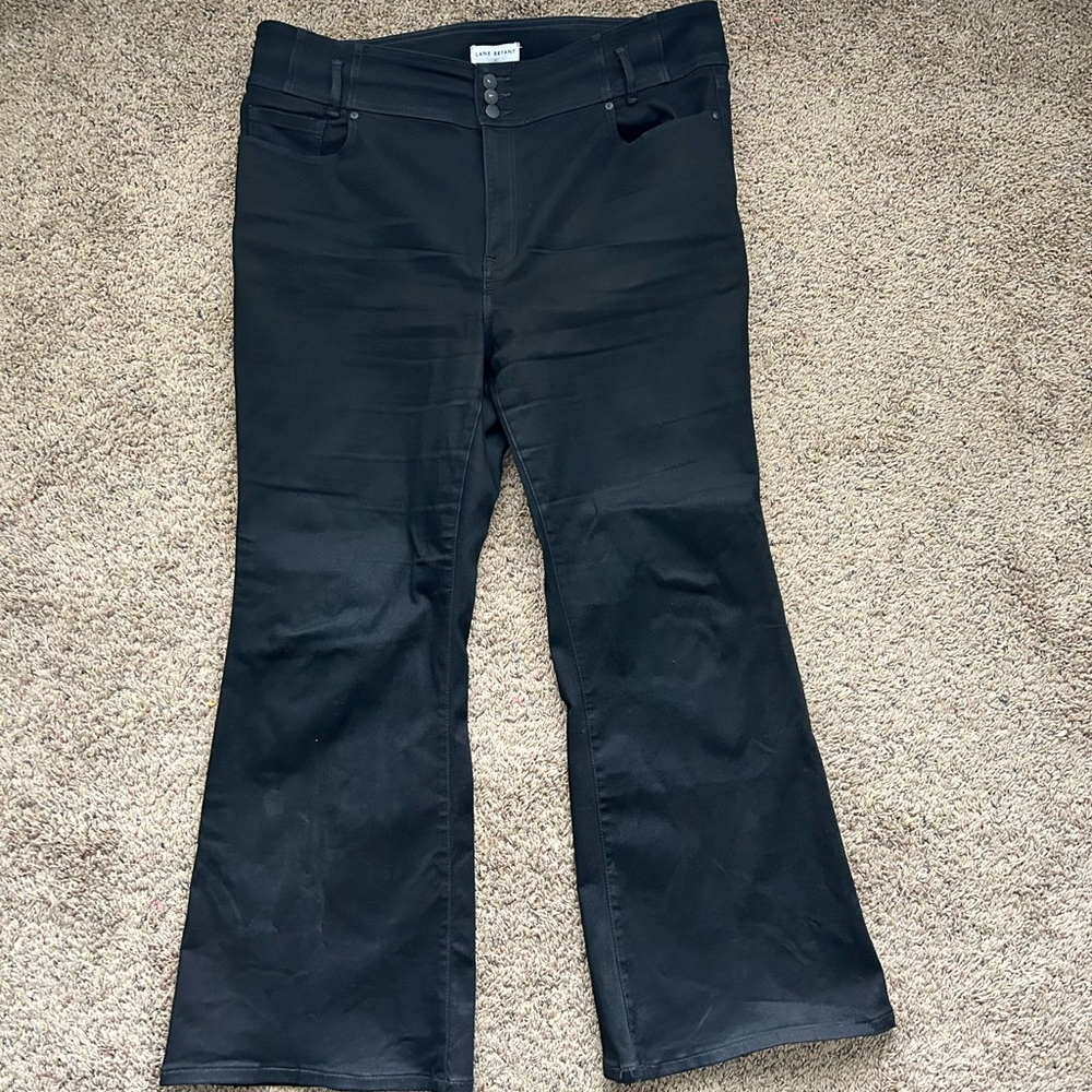 Lane Bryant ultra high rise flare black jeans - size 22